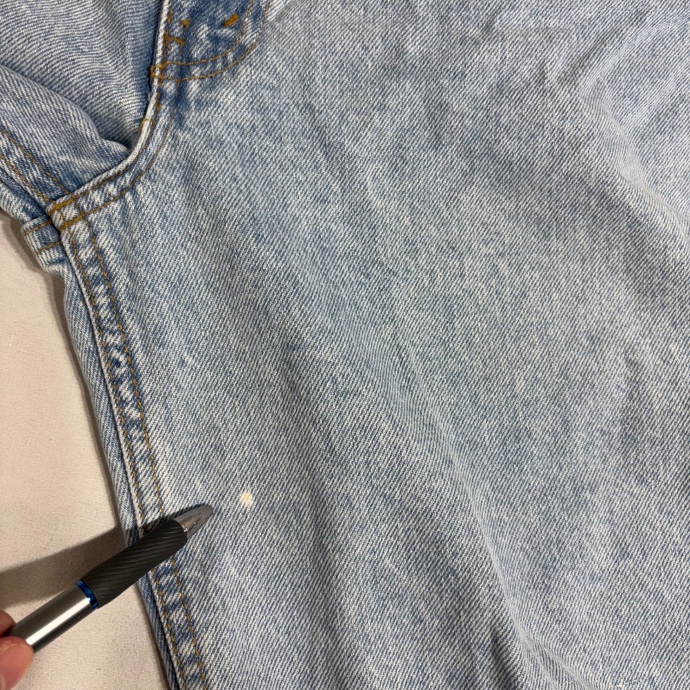 Levi's 550 Denim Shorts Student 30 Light Wash Orange Tab Relaxed Fit Vintage 90s - Picture 7 of 9